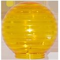 Perfecttwinkle Sphere 6 in. Etched Yellow Acrylic Festival Replacement Globe, 6PK PE915289